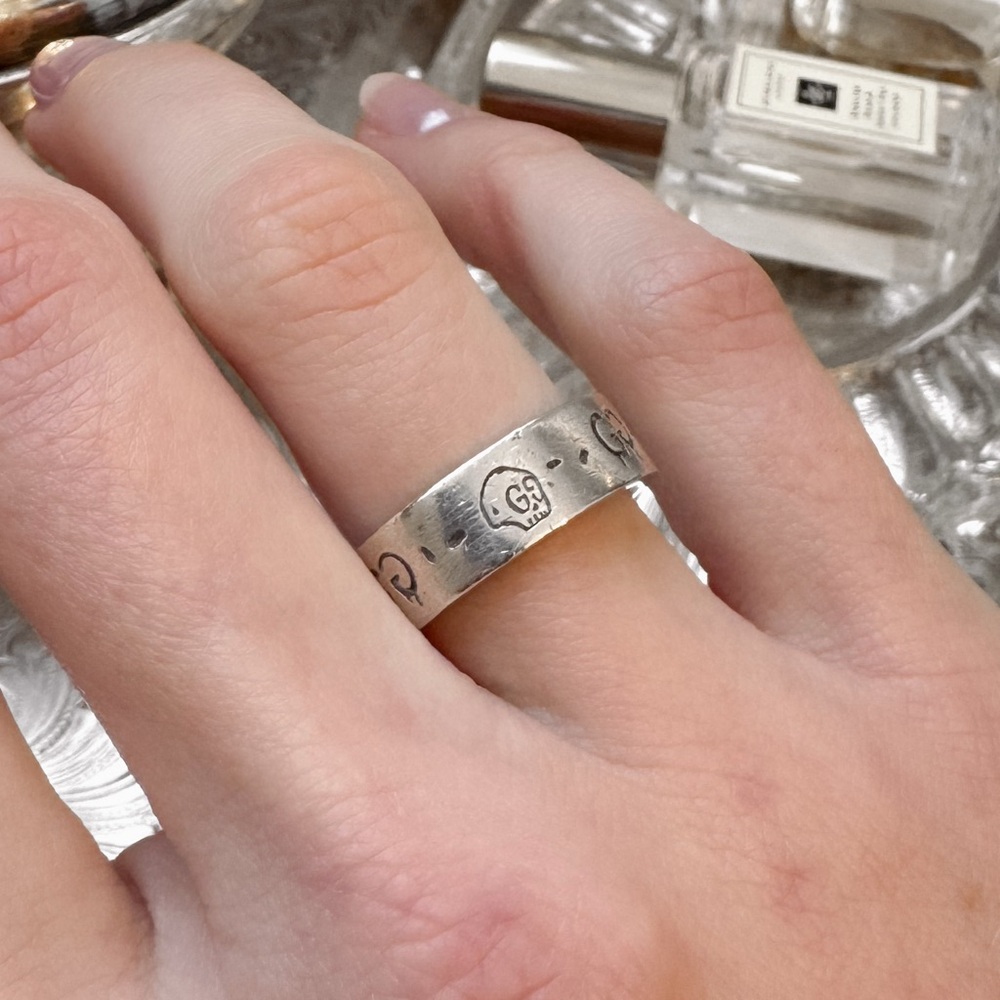Gucci Ghost Silver Ring - image 1
